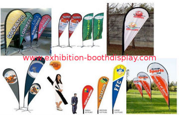 Customized Teardrop Outdoor Flying Banner ,  Full Color Advertising Sail Banners