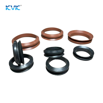 This is an axially acting elastomeric sealing ring.