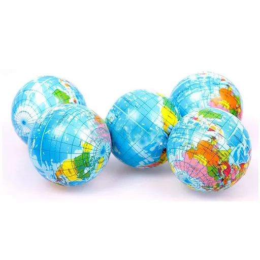 Customized Logo PU Foam Stress Reliever Ball - Earth Stress Ball