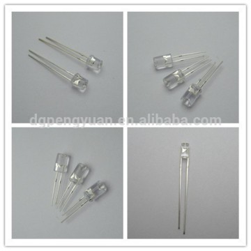 3mm 5mm 10mm water clear flat top led diode super brightness high emitting