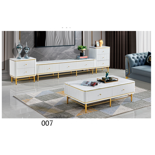 Light Luxury Coffee Table TV Cabinet Combination