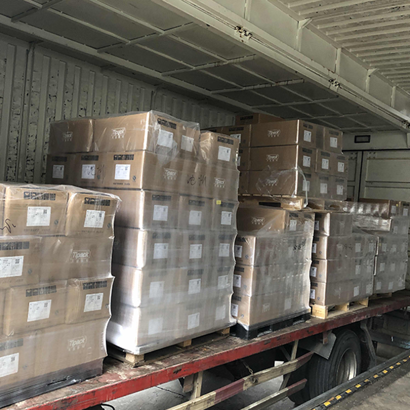 Wrapped Cartons In Truck Wrapped Cartons In Truck