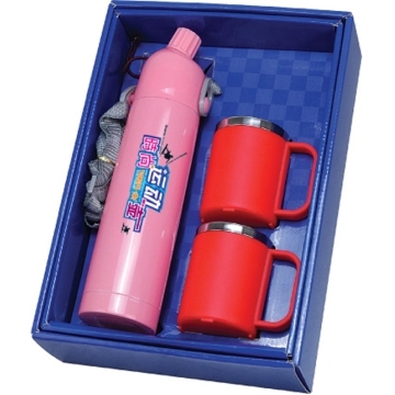 Pink Vacuum Flask Gift Sets Sports Kettle