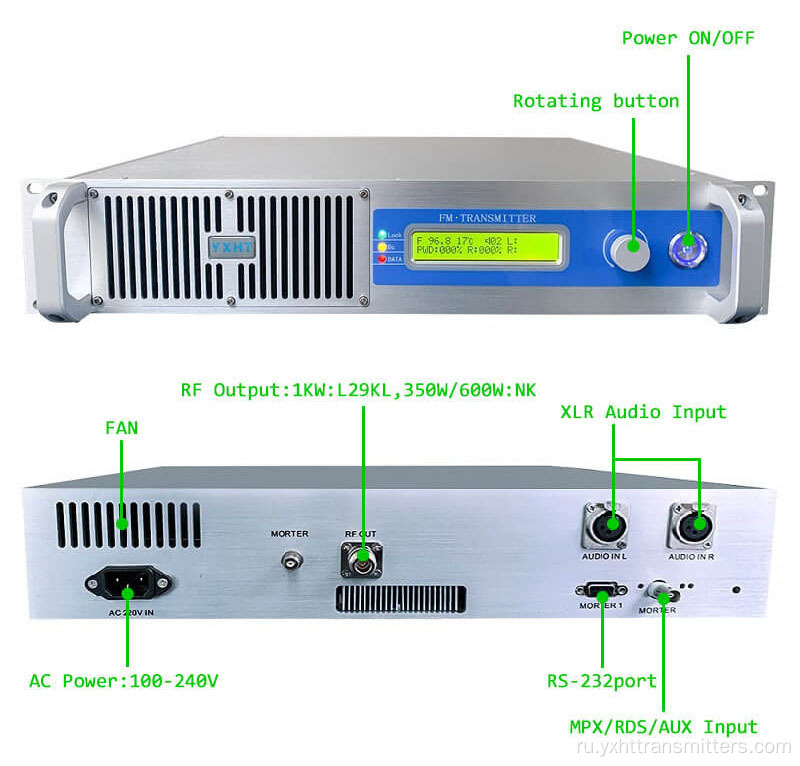 Цифровой стерео FM-передатчик мощностью 500 Вт