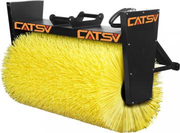 Professional excavator mounted hydraulic road sweeper