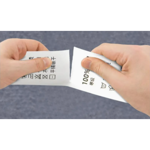 Tear Away Acetate Polyester Taffeta Label Tape