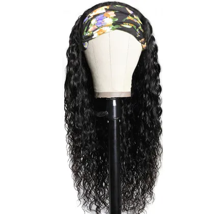 Headband Wigs 2021 Virgin Hair water wave Headband Wig Cuticle Aligned Hair Headband Wig for Women water wave