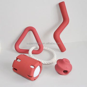 Triangle Tug Twist Toss Bolt Bite Tennis Tumble Dog Toy Set for Training and Play