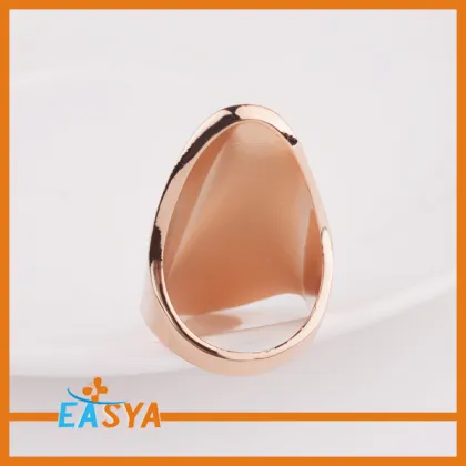 High Polished Gold Shiny Bar Brand Ring Design