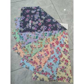 Delicate Floral Printing Korean Silk Fabrics