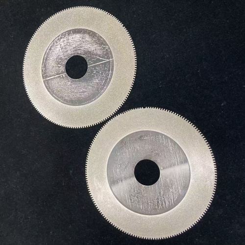 250mm Electroplated Cutting Blade HSS Body with TiN Coating for Automotive Rubber Sealing Strip Cutting