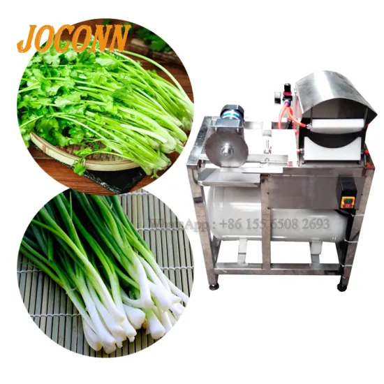 Easy Operation Air Flushing Green Onion Skin Cleaning Machine for Coriander, Scallion, and Celery