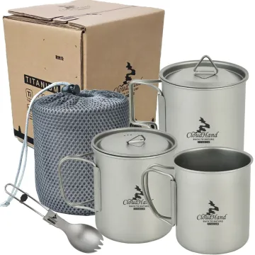 Food grade Titanium Mug 300/450/500/750ml Portable Outdoor Camping Titanium Cup