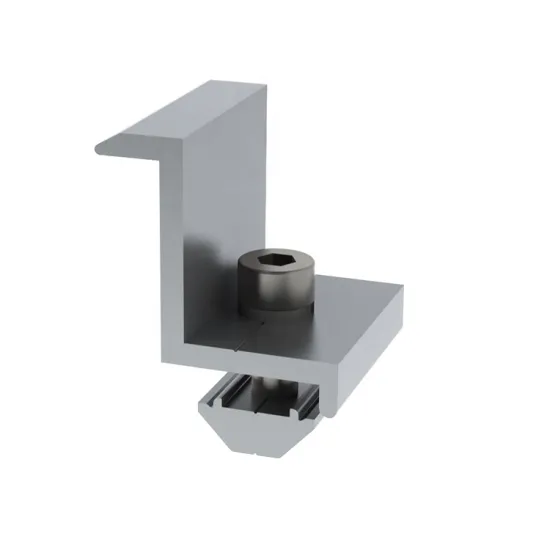 Black Anodized Silver Anodized Aluminum PV Solar Panel Mounting End Clamp