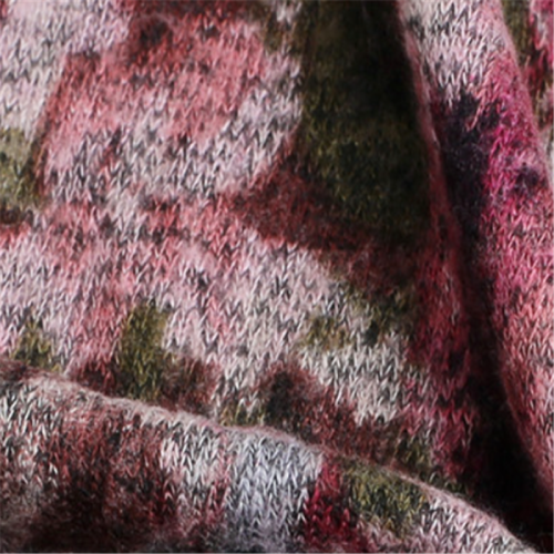 Warmly Imitation Cashmere Floral Printed Fabric For Clothing