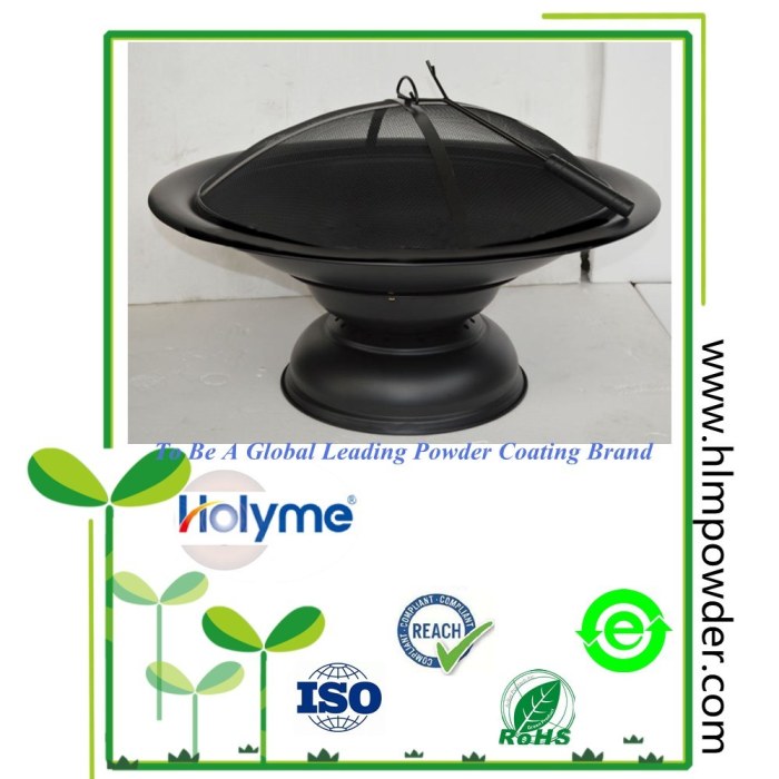 การเคลือบผงแบบพิเศษสำหรับเตาผิง