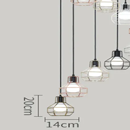 Restaurant Personality Retro Multi-head Chandelier