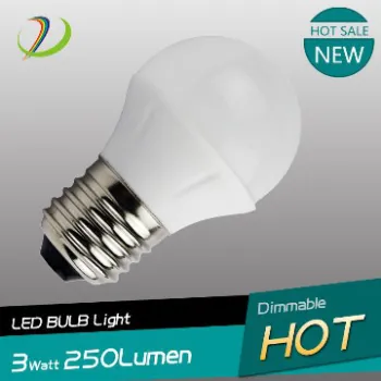 high brightness LED BULB G45 4w E27 plastic 270 degree replace incande