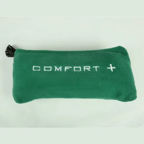 Travel Blanket Logo Embroider Polar Fleece Gift Blanket Soft Warm Travel Throw Fleece Blanket With Handle