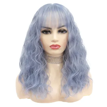 X-TRESS Fashion Style Cheap Silky Machine Made Synthetic Hair Wigs With Bangs Heat Resistant Fiber Natural Hair Wigs For Women