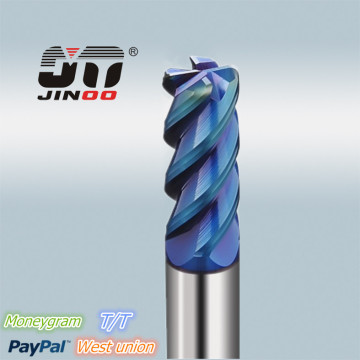 Solid Carbide High Precision Super Hardened Corner Radious End Mill