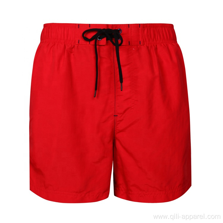 Waterproof Plain Dyed Mens Board Shorts Quick Dry