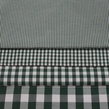 Different size of monocheck yarn dyed textile fabric