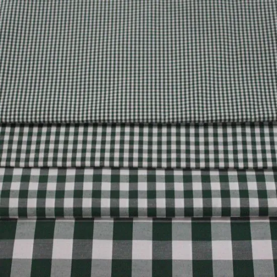 Different size of monocheck yarn dyed textile fabric