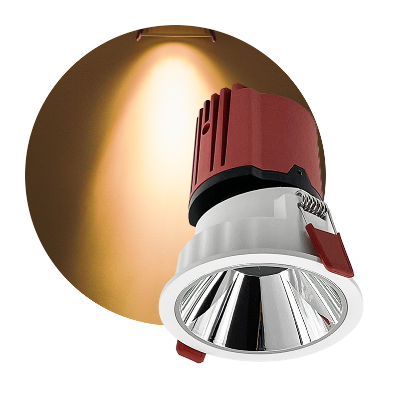 15W Hôtel commercial Trimless Rised Rapting Cob Downlight