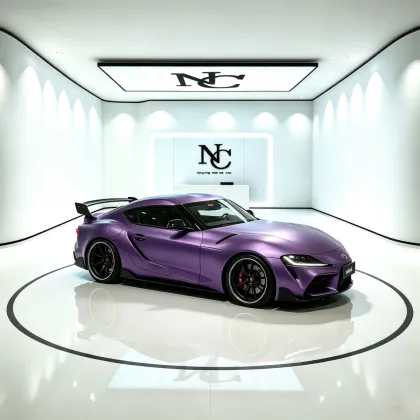 Raspberry Powder Purple Car Wrap