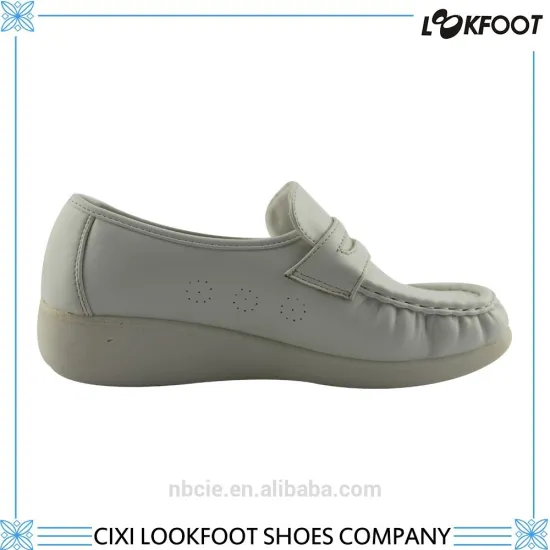 Cixi pu injection shoes company ladies fancy flat shoes