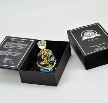 Black Luxury Paper Perfume Packaging Box with Magnet