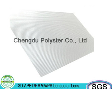 10,20 LPI Plastic PS 3d lenticular lens sheet for display shelf
