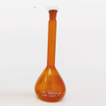 Amber Glass volumetric flask with stopper 50ml