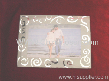 6' *'4 ' Photo Frame Pf02 15 * 20cm vidro branco e transparente