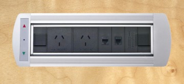 electric Desktop Hidden Pop up power Socket Box for Conference Table