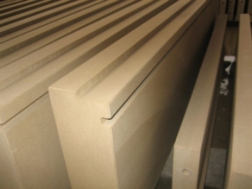 beige limestone moldings 