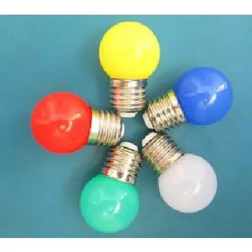 e27 led bulb colored light