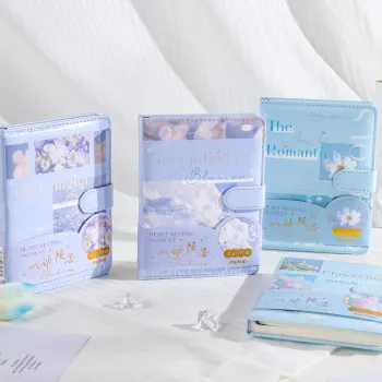 Joytop 000020 Flower PU Cover A5 Notebook - 96 Sheets for Sketching and Writing