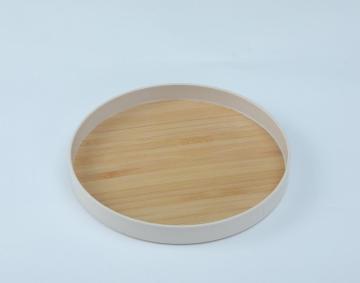 melamine round serving tray indoor and outdoor