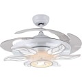 Ventilateur de plafond invisible de 42 pouces blanc 36W