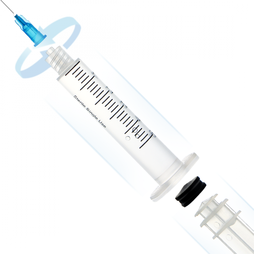 A Medical Disposable Syringe With A Needle