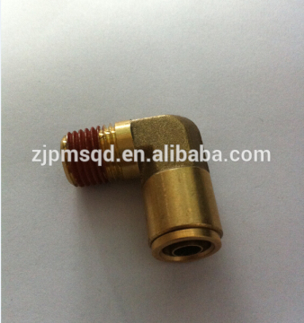America brass Push Connect male elbow fixed DOT connector NPT thread fitting