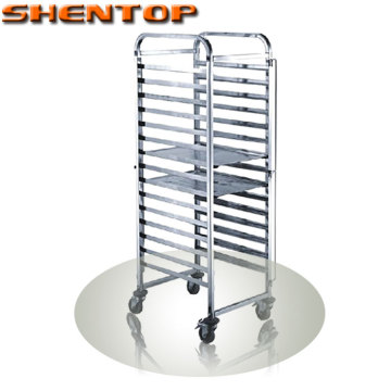 ShenTop STPS-15A Stainless Steel Food Tray Cart /Food Pan Trolley/Food Tray Trolley
