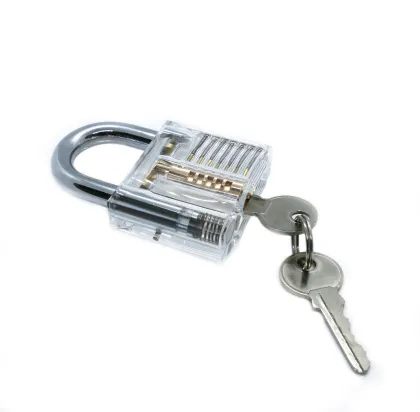 Transparent Lock Cylinder Practice Padlock for Locksmith Supplies