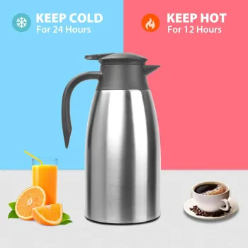 68oz 2L Thermal Insulated Stainless Steel Coffee Carafe