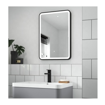 Smart Defogger Luxury Bathroom Framed Touch Sensor LED Mirror with Bluetooth Speaker
