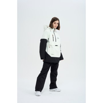 Skiwear women's single and double board hooded