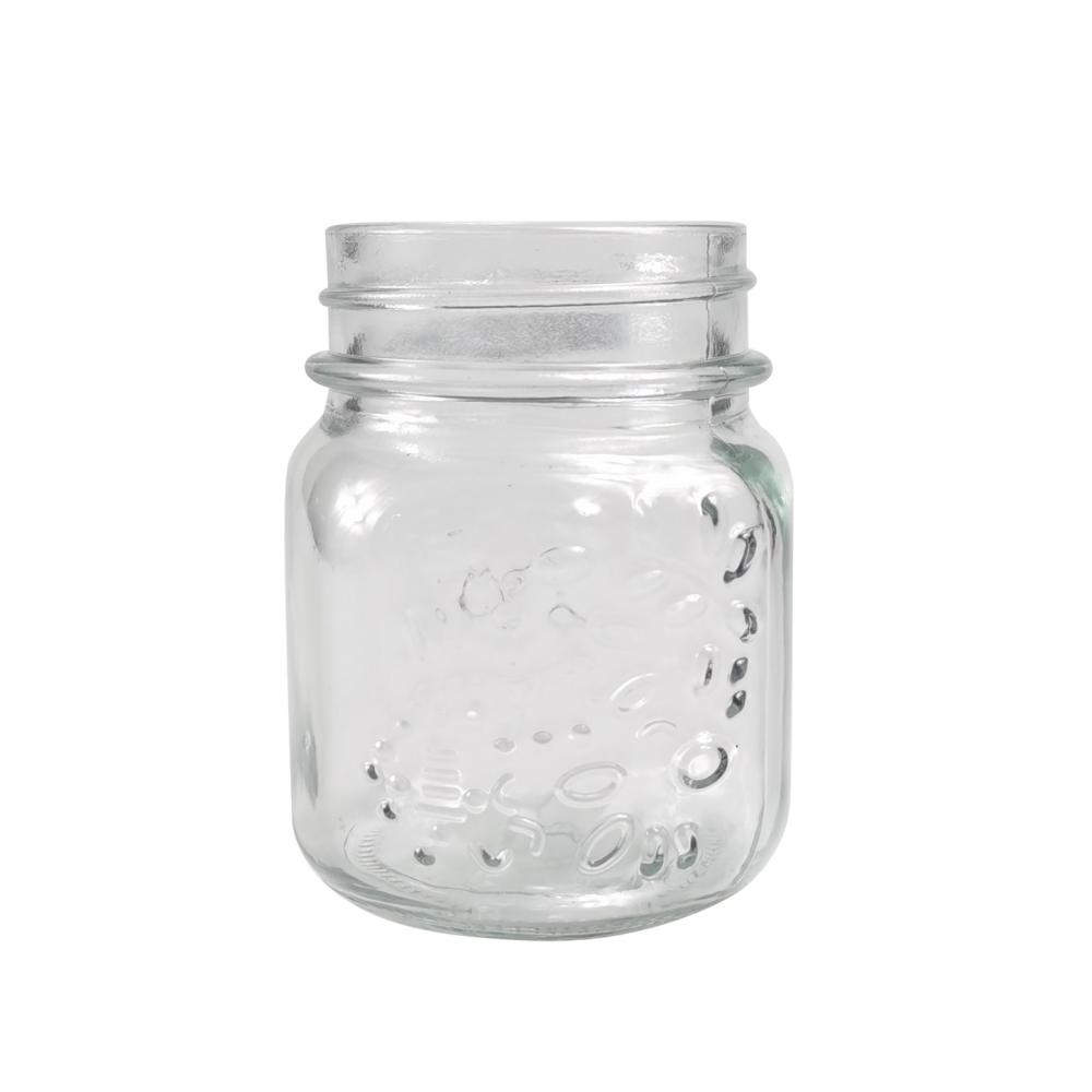 Cylinder Wide mouth glass canning mason jars