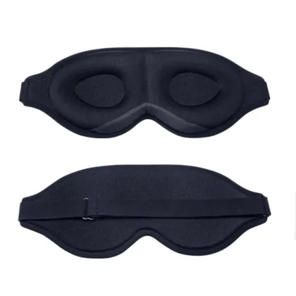 3D Luxury Sleep Eye Mask: Silk Foam Blindfold for Blocking Out Light